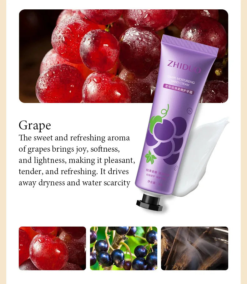 10pcs Fruit and Flower Fragrance Hand Cream